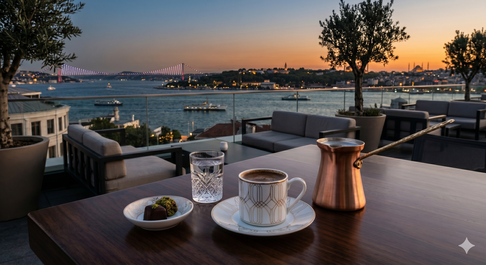 Yoğun bir ofis ortamında, masanın üzerinde hızlıca hazırlanan sıcak bir granür kahve fincanı.